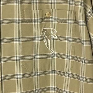 The Edge Falcons logo LS NFL team button down